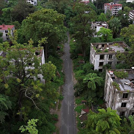 Apocalyptic Overgrown Urban Ruins