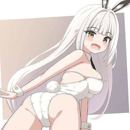 Illustration of Blanc (nikke), goddess of victory: nikke in the style of Takasuma hiro