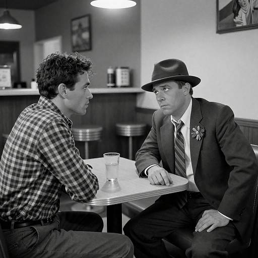 Intense Conversation in a Diner