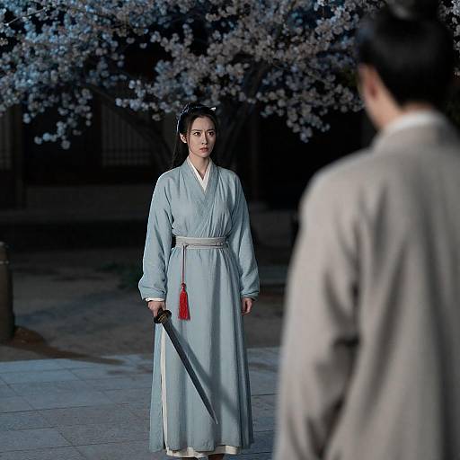 Intense Encounter at Midnight Patio