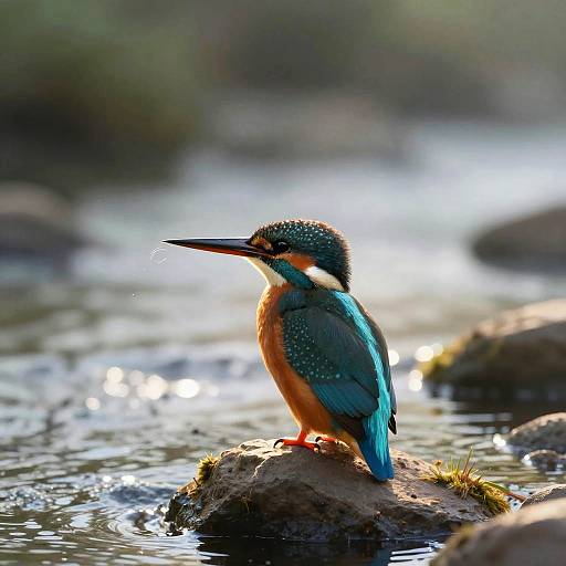 Serene Teal Kingfisher Yogini Meditation
