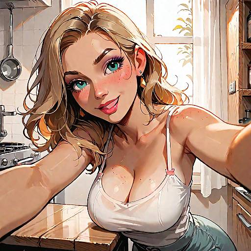 Casual Portrait of a Smiling Woman