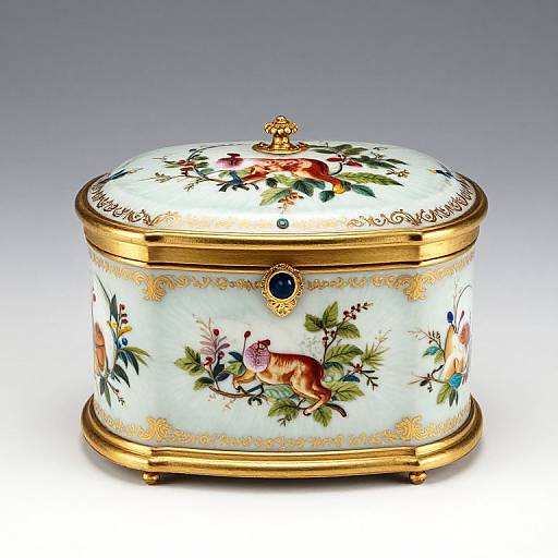 Monumental 19th Century Sevres Jewelry Box