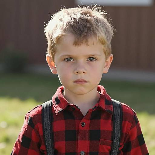 Creepy Halloween Costume Boy Portrait