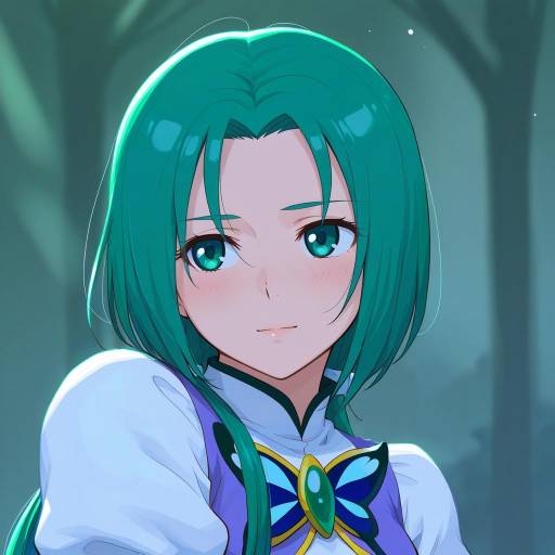 Illustration of Akimoto komachi, precure in the style of Mukakin