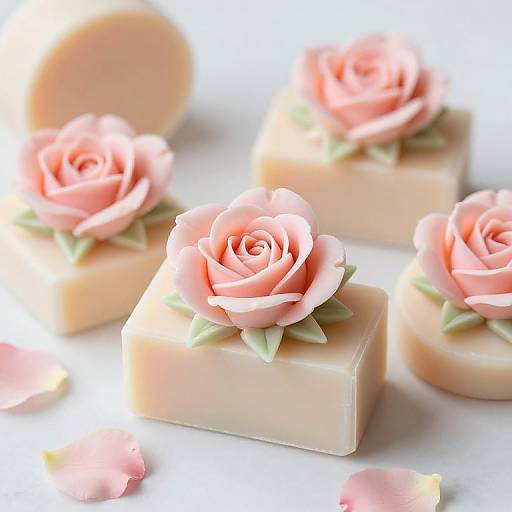Delicate Mini Rose Soaps