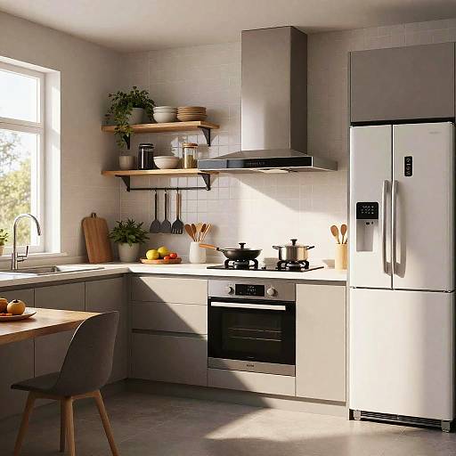 Modern Minimalist Nordic Kitchen Interior