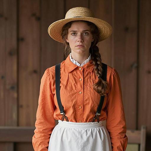 Vintage Annie Oakley Costume Portrait