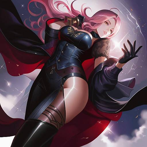 Illustration of Mori calliope (6th costume), hololive in the style of Dantewontdie