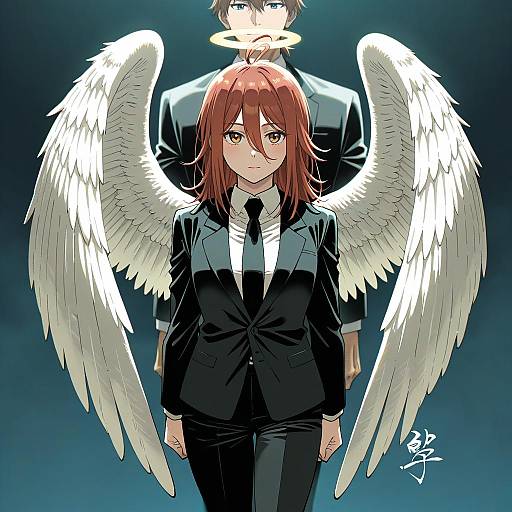 Illustration of Angel devil (chainsaw man), chainsaw man in the style of Shirako (kirupi)