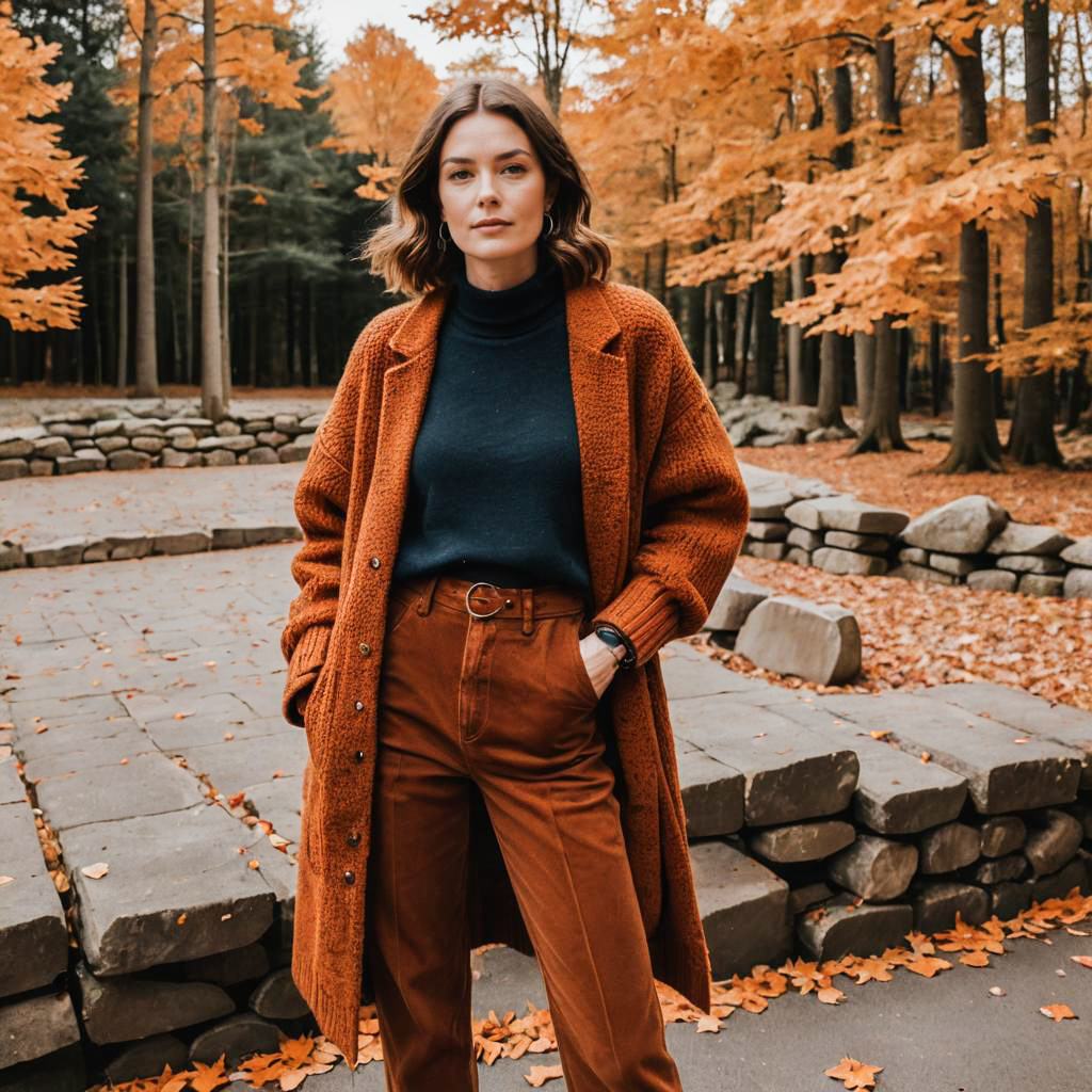 Stylish Fall Outfit for Lean Women