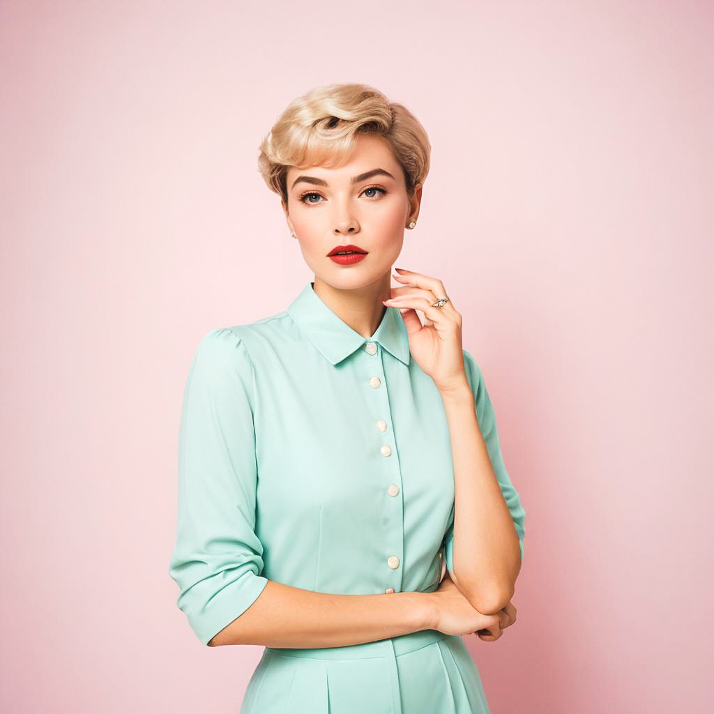 Retro Fashion Photography in Pastel Colors