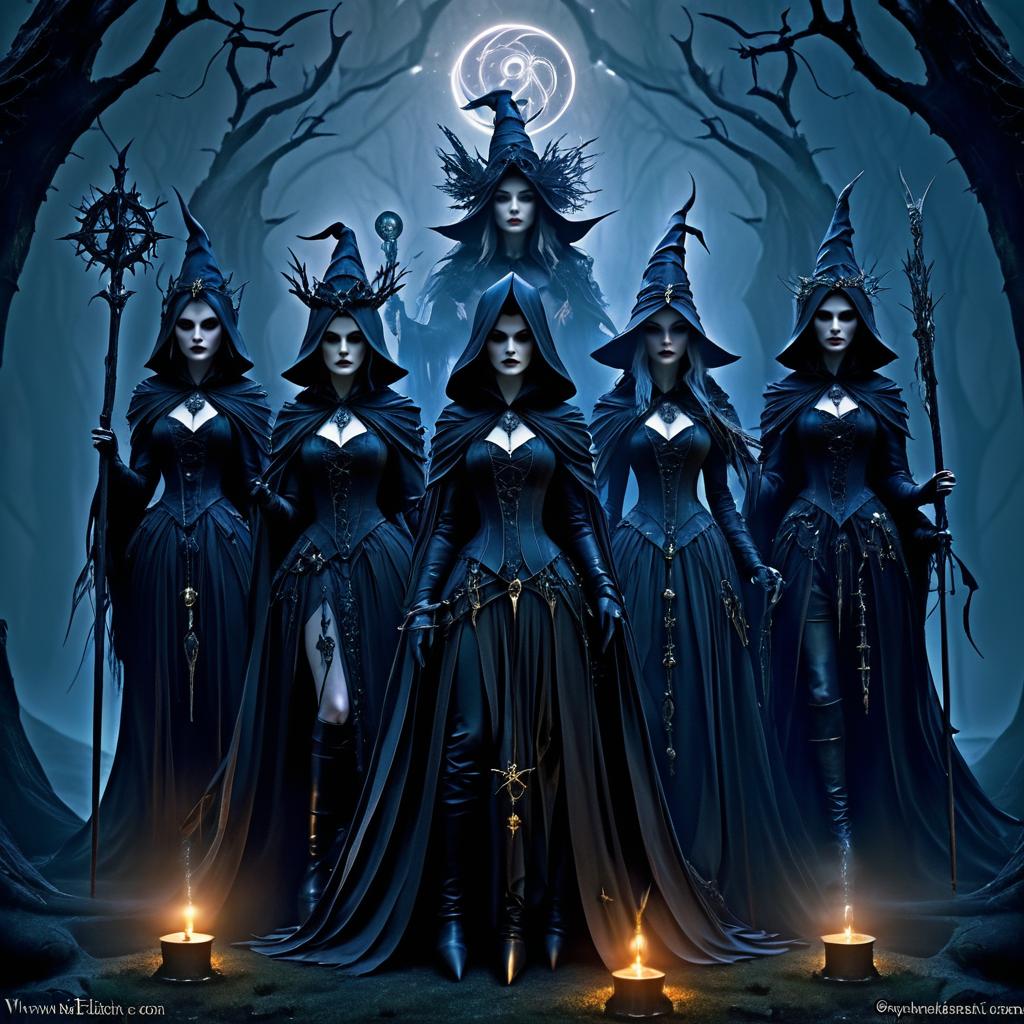 Mystical Dark Fantasy Witch Coven Calendar