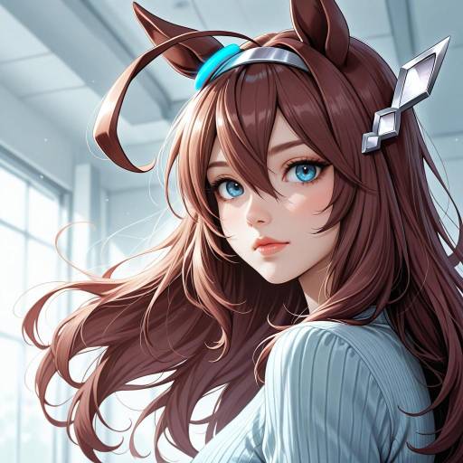Charming Horse Girl with Animal Features