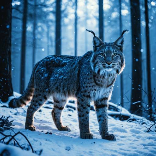Mystical Blue Light Bobcat Patronus Mystical Blue Light Bobcat Patronus