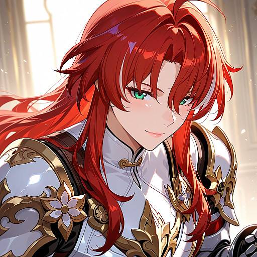 Illustration of Argenti (honkai: star rail), honkai: star rail in the style of Piromizu