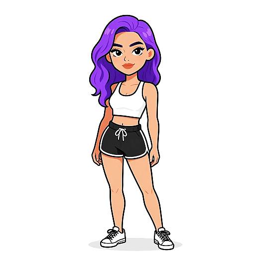 Sporty Casual Woman in Athletic Wear