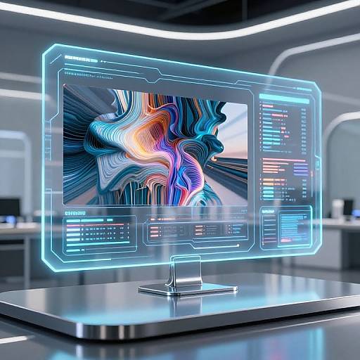 Futuristic AI Image Modifier Studio