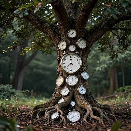 Surreal Ancient Tree of Time