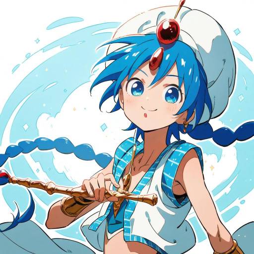 Illustration of Aladdin (magi), magi the labyrinth of magic in the style of Sonson (eleven)