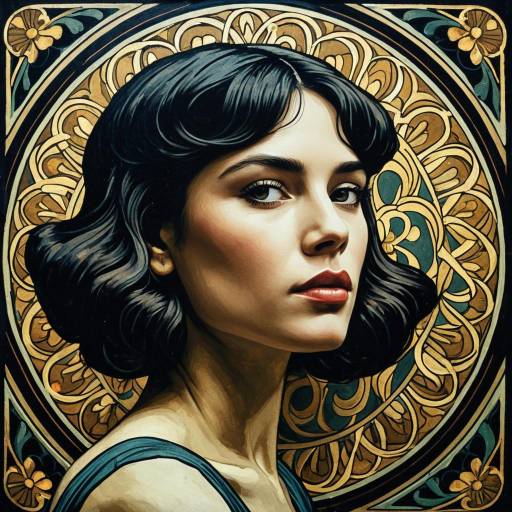 Art Nouveau Portrait of a Woman