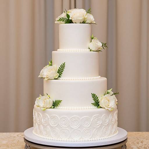 Elegant Three-Tiered Wedding Cake