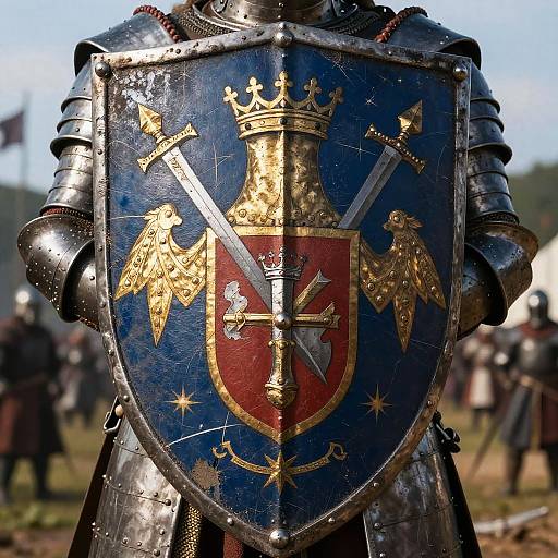 Medieval Knight's Ornate Coat of Arms