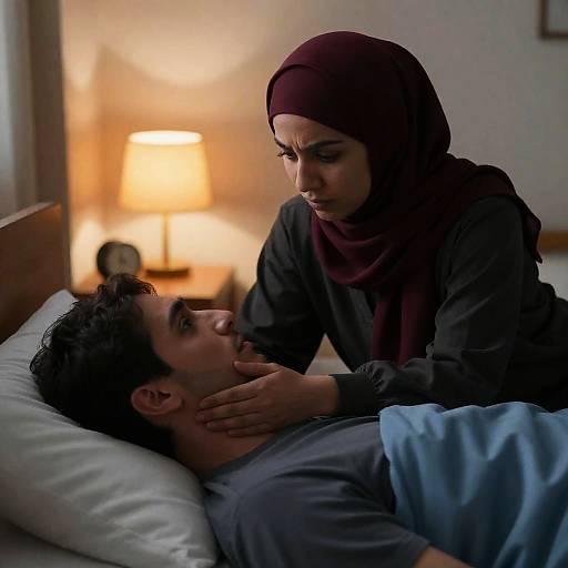 Tender Moment in Soft Lighting