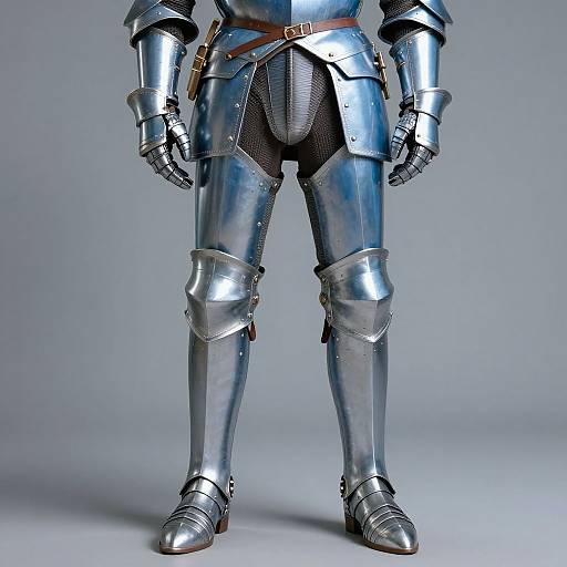 Hyper-Realistic Knight in Polished Armor