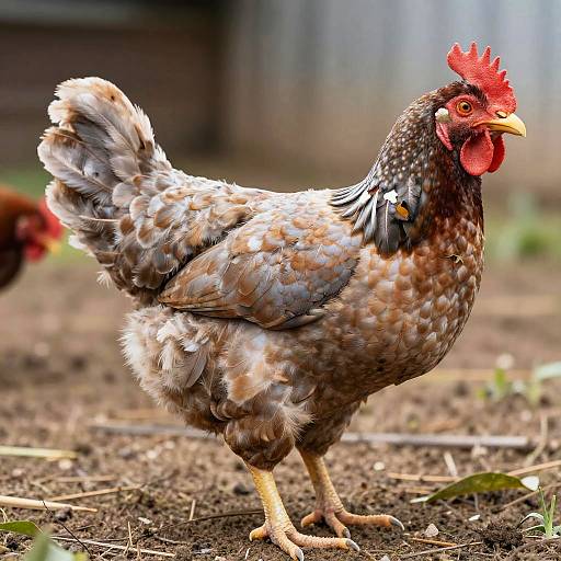 Hyper-Realistic Featherless Chicken Illustration