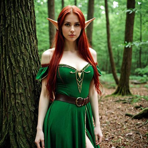 Enchanting Jovi Elf in a Forest Setting