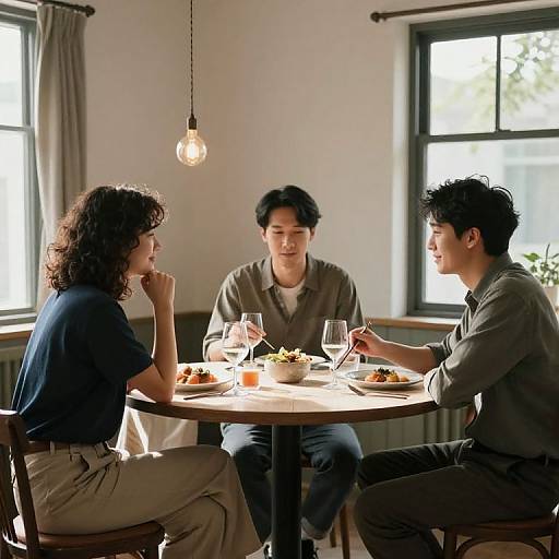 Serene Intimate Dining Room