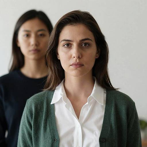 Serious Women Portrait Indoor