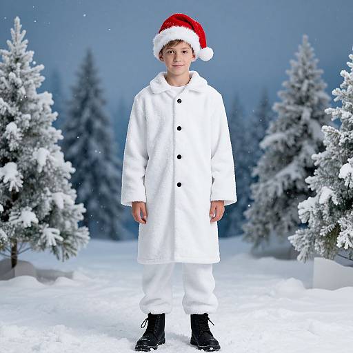 Snow-Themed Santa Party Costume