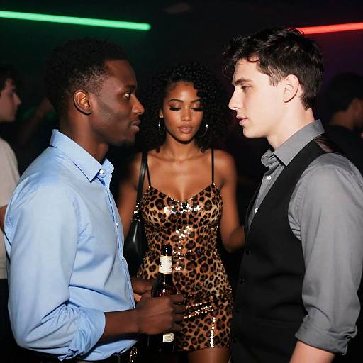 Vibrant Nightclub Scene with People