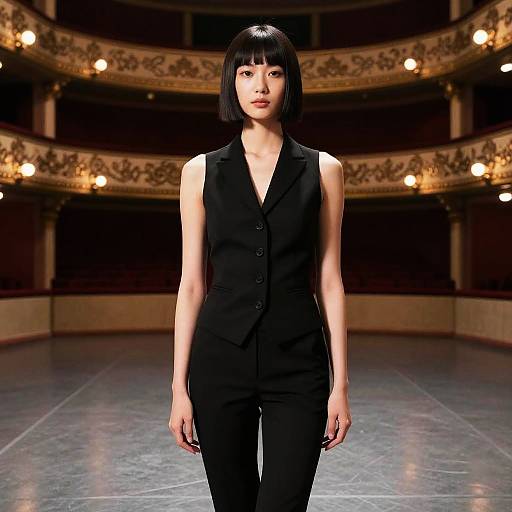 Fashion Editorial Disconnected Cut Hairstyle