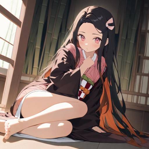 Kamado Nezuko in Traditional Kimono