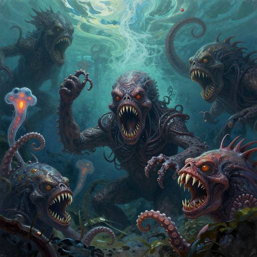Terrifying Underwater Horror Monsters