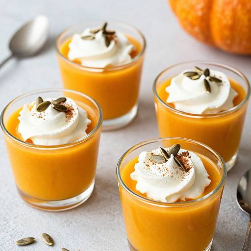 Pumpkin Pudding Dessert Trio