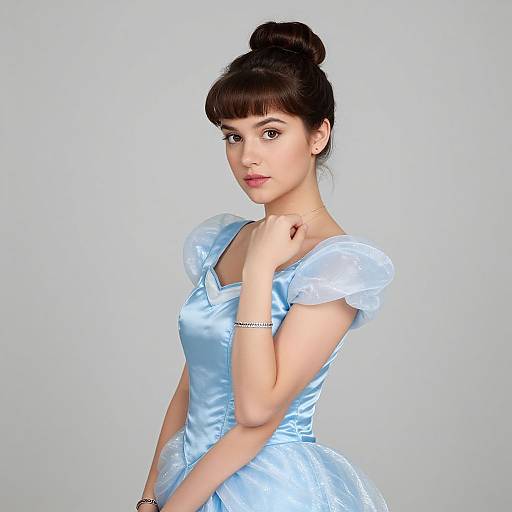 Realistic Cinderella Fancy Dress Portrait