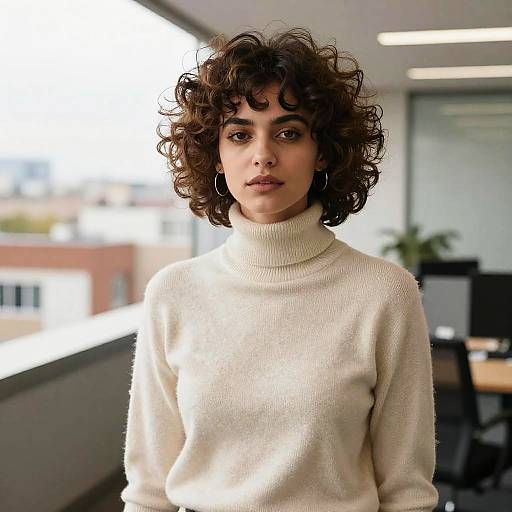 Disconnected Quiff Hairstyle on Woman