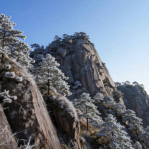 Frosted Alpine Mountain Serenity