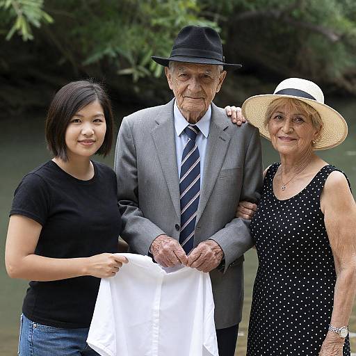 Family Bonding by the Riverbank