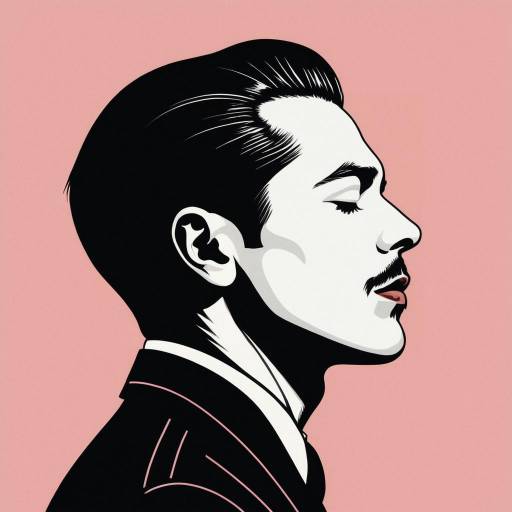 Elegant Minimalist Line Art Portrait
