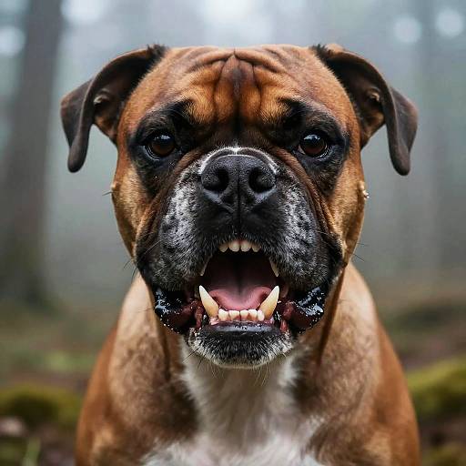 Ultra-Realistic Angry Boxer Close-Up