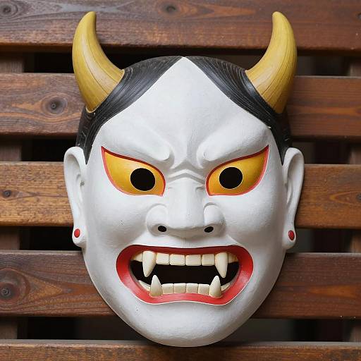 Fierce Mask with Wild Features