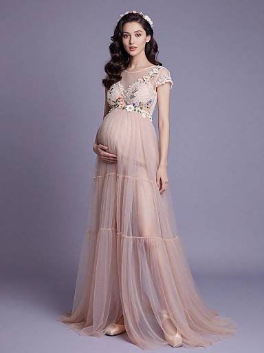 Ethereal Maternity Fairy Couture Portrait