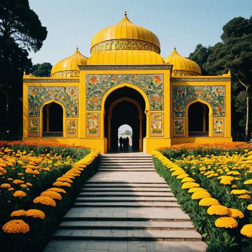 Yellow Marigold-Inspired Izier Pavilion