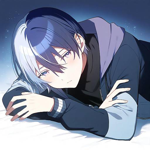 Illustration of Aoyagi touya, project sekai in the style of Ttanuu.