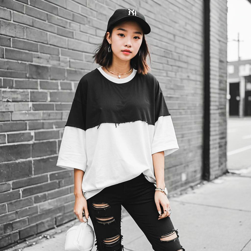 Urban Athletic Girl in Baseball Jersey